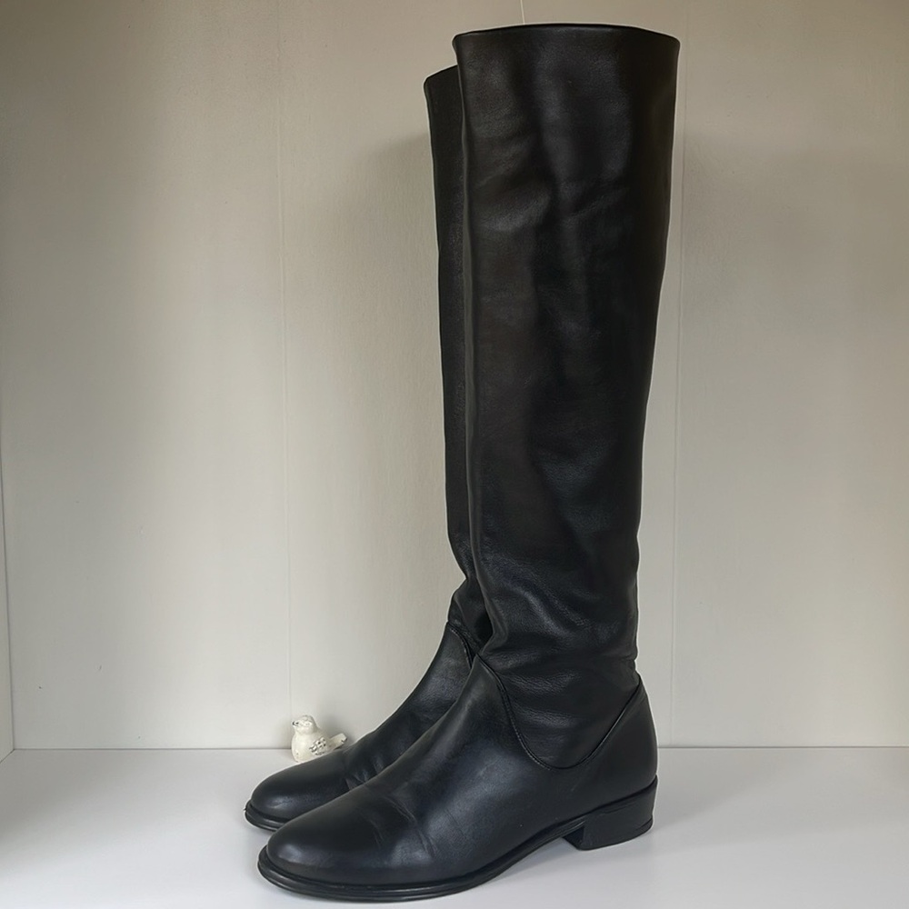 STUART WEITZMAN Slouchy Napa Leather Boots Size 7